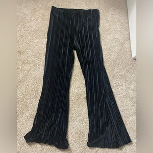 Size large, velvet flare pants